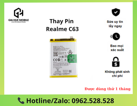 Thay pin Realme C63