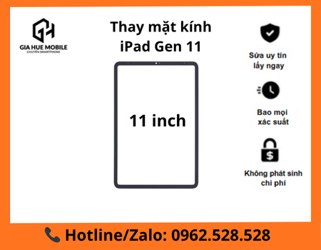 Thay mặt kính iPad Gen 11