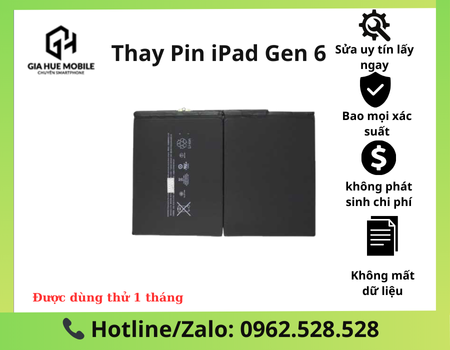 Thay pin iPad Gen 6
