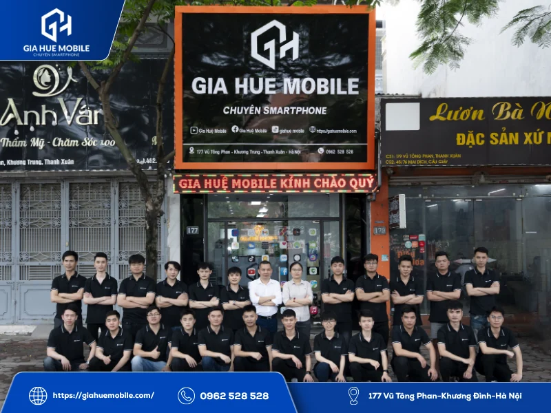 Địa chỉ và thông tin đặt lịch thay màn hình tại Gia Huệ Mobile