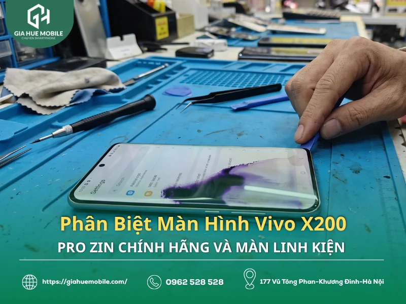 Màn Hình Vivo X200 Pro Bị Chảy Mực Có Phải Thay Không?