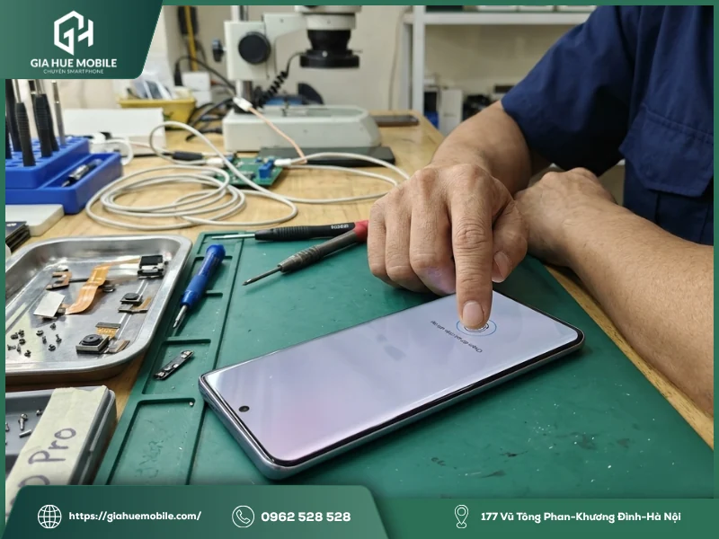 Màn linh kiện Vivo X100 Pro có nhận vân tay không?