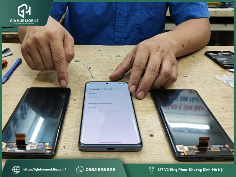 Nên chọn màn zin hay màn linh kiện Xiaomi Civi 2 5G?
