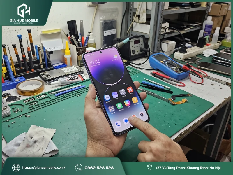 Thông tin nhanh dịch vụ thay màn hình Xiaomi Redmi Note 14 Pro+ 5G