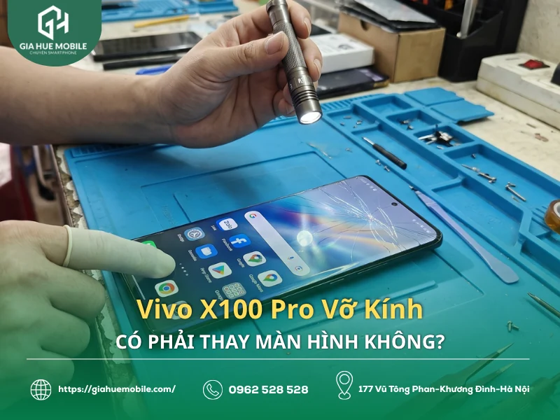 Vivo X100 Pro Vỡ Kính Có Phải Thay Màn Hình Không?