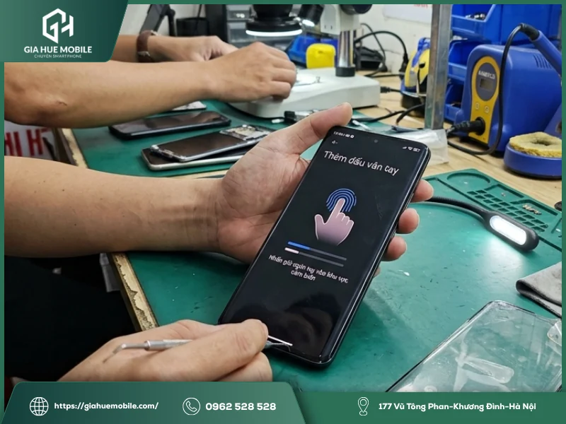 Xiaomi Civi 2 5G thay màn không nhận vân tay phải làm sao?