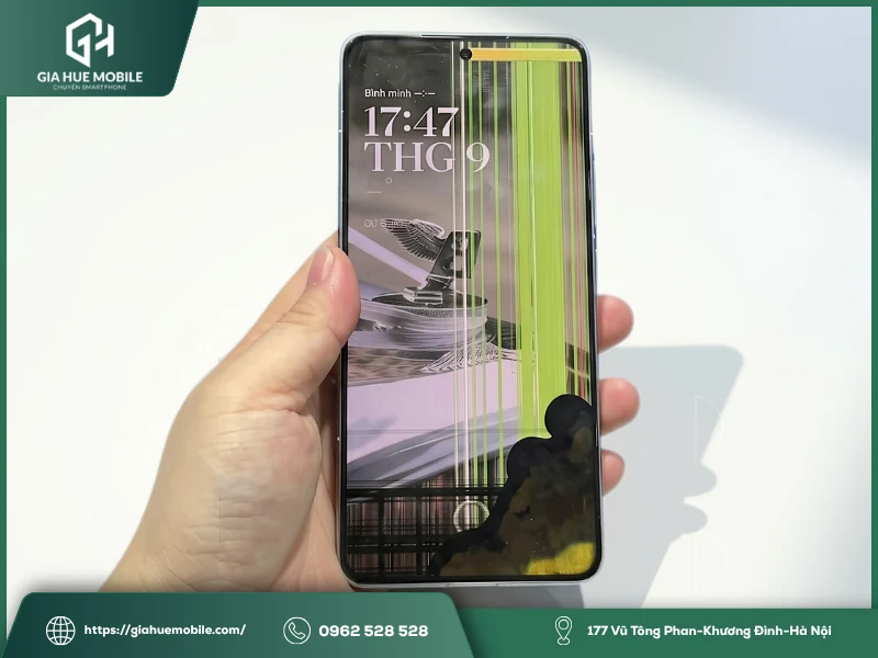 Dấu hiệu nhận biết màn hình Xiaomi 14T bị chảy mực