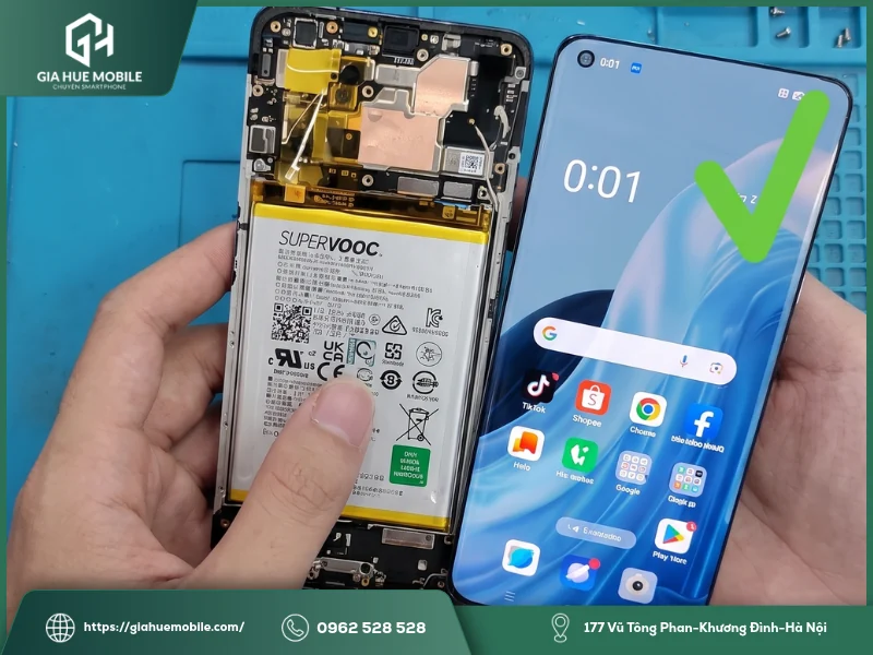 OPPO Reno 10 5G bị liệt cảm ứng nên sửa hay thay màn hình?
